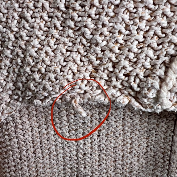 Free People Cozy Cat Pink Oversized V Neck Knit Sweater - Picture 9 of 9